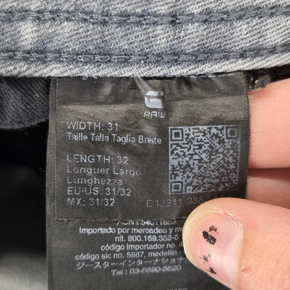 G-Star Raw Lynn Jeans Womens Gray Mid Rise Skinny Ankle Zip‎ Fits 29x28